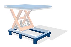 Palletframe voor heftafel